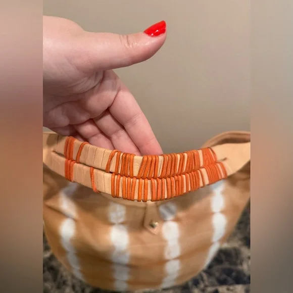 Henri Bendel Tie-Dye Lambskin Hobo Bag with Studs RARE - Picture 7 of 12